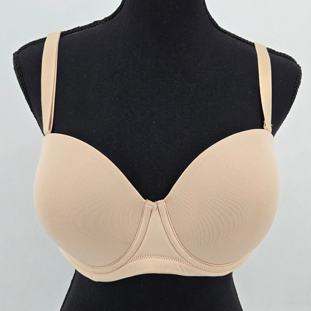 Wacoal Red Carpet Convertible Strapless Bra Nude Bridal Wedding Minimalist 36DD